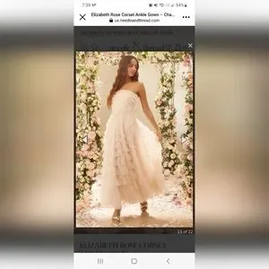 Needle Thread Dresses Elizabeth Rose Corset Ankle Gown